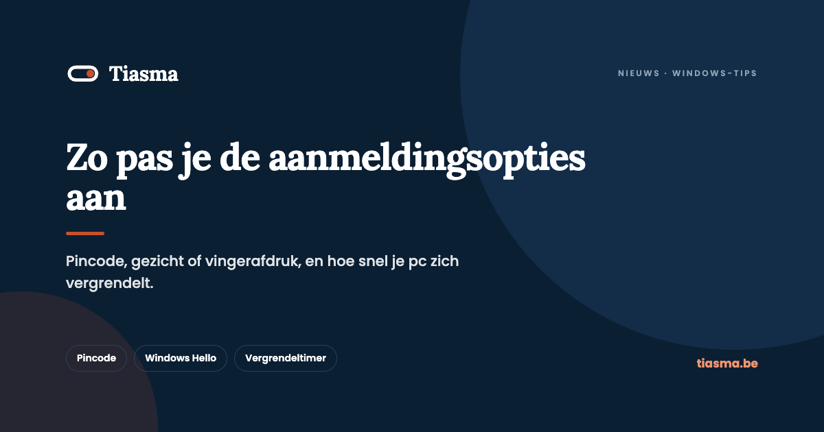 Windows 11: zo pas je de aanmeldingsopties aan